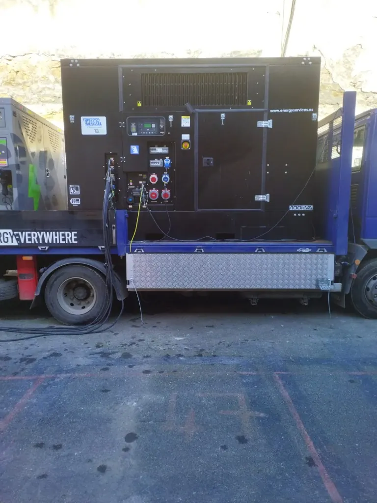 Groupe Électrogène Insonorisé 100 kVA sur Truck - Cinéloc Power Maroc